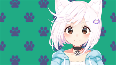 Hentai Mosaique Neko Waifus - Fanart - Background (North America) - 1920x1080
