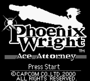 Phoenix Wright: Ace Attorney - Screenshot - Game Title (null) - 160x144