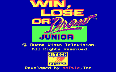 Win, Lose, or Draw Junior - Screenshot - Game Title (null) - 320x200
