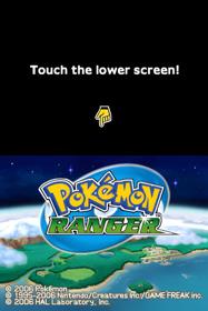 Pokémon Ranger - Screenshot - Game Title (null) - 512x768