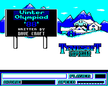 Winter Olympiad 88 - Screenshot - Game Title (null) - 320x256
