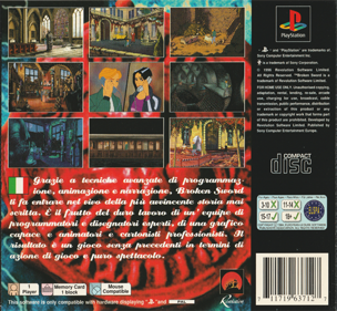 Broken Sword: The Shadow of the Templars - Box - Back (Italy) - 1439x1330