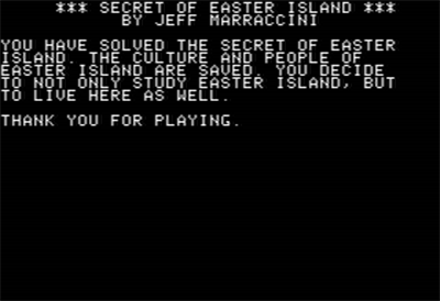 Secret of Easter Island - Screenshot - Game Over (null) - 560x384