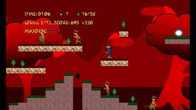 Angry Zombie Ninja Cats! - Screenshot - Gameplay (World) - 1000x562