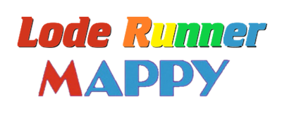 Lode Runner Mappy - Clear Logo (null) - 452x182