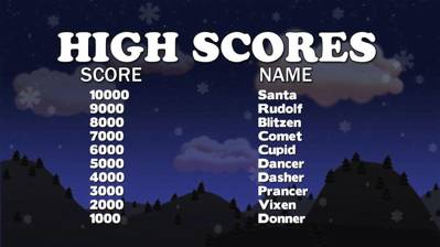 Soaring Santa - Screenshot - High Scores (World) - 1000x562