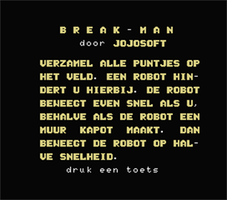 Break-Man - Screenshot - Game Title (null) - 272x240