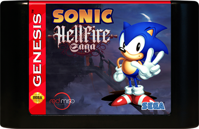Sonic: Hellfire Saga - Fanart - Cart - Front (North America) - 800x518