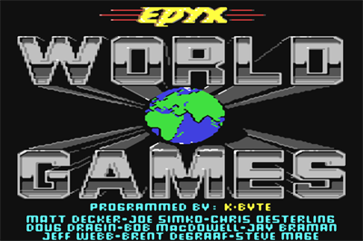 World Games - Screenshot - Game Title (null) - 860x573
