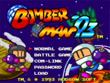 Bomberman '93 - Screenshot - Game Title (North America) - 640x480