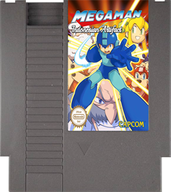 Mega Man: Indonesian Artifact - Fanart - Cart - Front (Europe) - 674x756