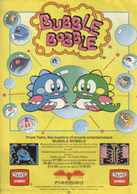 Bubble Bobble - Advertisement Flyer - Front (United Kingdom) - 800x1135