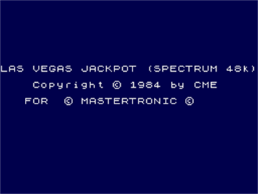 Vegas Jackpot - Screenshot - Game Title (null) - 256x192