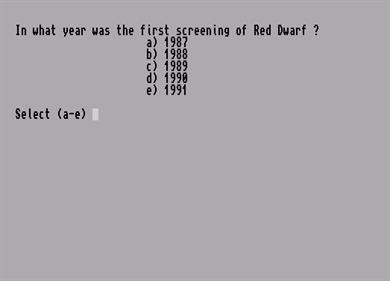 Red Dwarf Trivia Quiz: Champion Edition - Screenshot - Gameplay (null) - 523x376