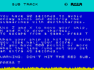 Sub Track - Screenshot - Game Title (null) - 512x384