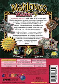Mahjongg Master 5 - Box - Back (United Kingdom) - 568x800