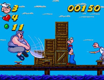 Popeye in High Seas High-Jinks - Screenshot - Gameplay (null) - 579x444