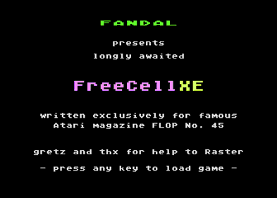 FreeCellXE - Screenshot - Game Title (Europe) - 336x240