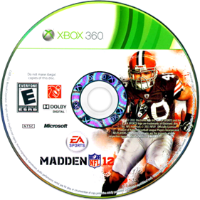 Madden NFL 12 - Disc (North America) - 800x800