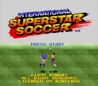 International Superstar Soccer: British Team GB Edition - Screenshot - Game Title (World) - 512x448