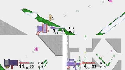 Snowball Showdown - Screenshot - Gameplay (World) - 1000x562