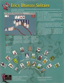 Eric's Ultimate Solitaire - Box - Back (Europe) - 623x800