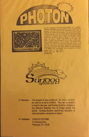 Photon - Advertisement Flyer - Back (World) - 520x800