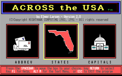 Across the USA - Screenshot - Game Title (World) - 640x400