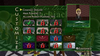Avatar Deluxe Blackjack - Screenshot - Game Select (World) - 1000x562