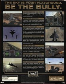 Jane's Combat Simulations F-15 - Box - Back - 633x800