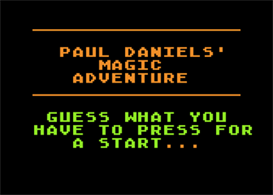 Paul Daniels Magic Adventure - Screenshot - Game Title (null) - 336x240