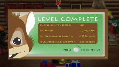 Chipmunk Christmas - Screenshot - Game Over (World) - 1000x562