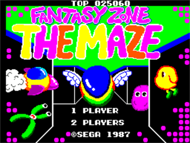 Fantasy Zone: The Maze - Screenshot - Game Title (North America) - 256x192