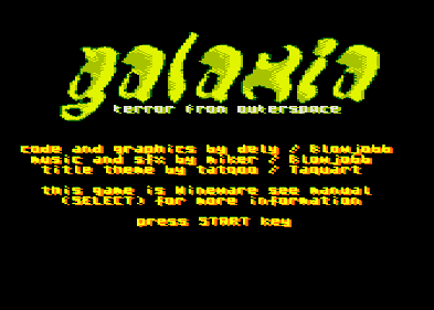 Galaxia - Screenshot - Game Title (Europe) - 336x240