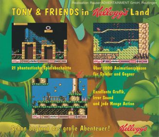 Tony & Friends in Kellogg's Land - Box - Back (Germany) - 932x800