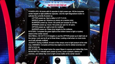 Gradius - Arcade - Controls Information (null) - 1125x632