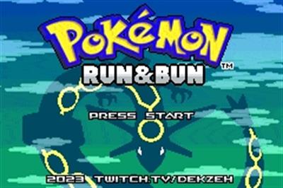 Pokémon Run & Bun - Screenshot - Game Title (World) - 240x160