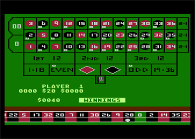 Roulette (Merlin's Software) - Screenshot - Gameplay (null) - 336x240