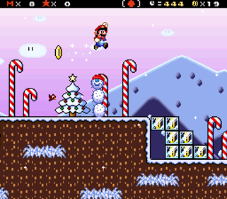 Super Mario World: Quest for Gaming - Screenshot - Gameplay (World) - 256x224
