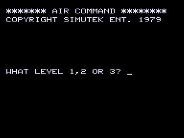 Air Command - Screenshot - Game Select (null) - 576x432