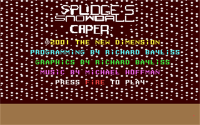 Splidge's Snowball Caper - Screenshot - Game Title (null) - 320x200