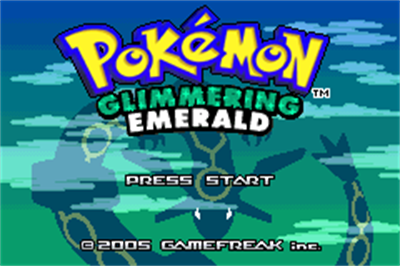 Pokémon Glimmering Emerald - Screenshot - Game Title (World) - 240x160