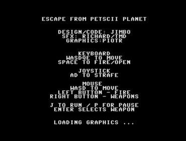 Escape from PETSCII Planet - Screenshot - Game Title (null) - 689x523