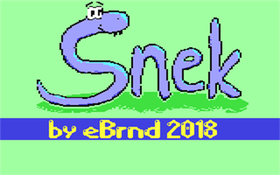 Snek - Screenshot - Game Title (null) - 320x200