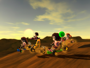 Azumanga Daioh Kart 64 - Fanart - Background (North America) - 3840x2888