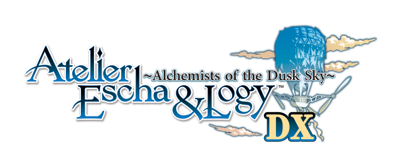 Atelier Escha & Logy: Alchemists of the Dusk Sky DX - Clear Logo (null) - 636x268