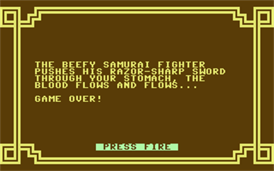Black Ninja - Screenshot - Game Over (null) - 320x200