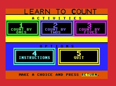 Learn to Count - Screenshot - Game Select (null) - 663x491