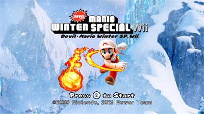 Devil Mario Winter Special Wii - Screenshot - Game Title (null) - 1280x720