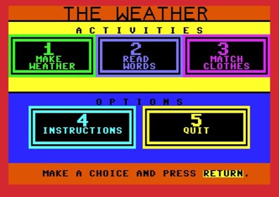 The Weather - Screenshot - Game Select (null) - 623x441